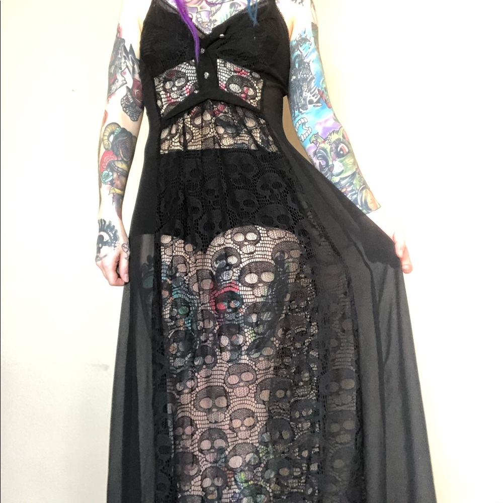 Skull Lace Maxi